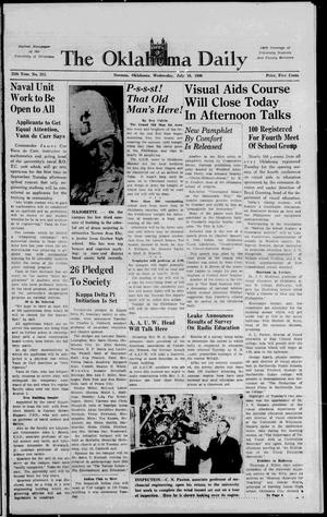 The Oklahoma Daily (Norman, Okla.), Vol. 25, No. 213, Ed. 1 Wednesday, July 10, 1940