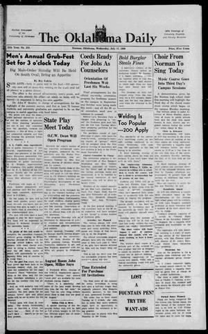The Oklahoma Daily (Norman, Okla.), Vol. 25, No. 218, Ed. 1 Wednesday, July 17, 1940
