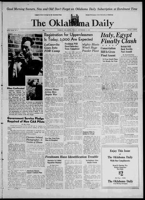 The Oklahoma Daily (Norman, Okla.), Vol. 26, Ed. 1 Friday, September 13, 1940