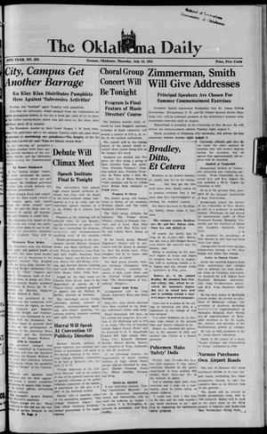 The Oklahoma Daily (Norman, Okla.), Vol. 26, Ed. 1 Thursday, July 24, 1941