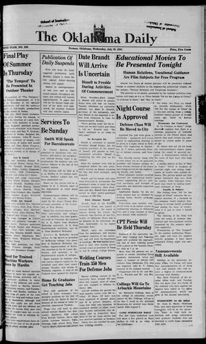 The Oklahoma Daily (Norman, Okla.), Vol. 26, Ed. 1 Wednesday, July 30, 1941
