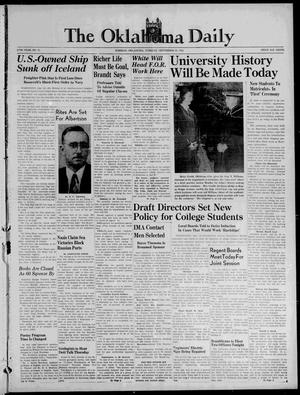 The Oklahoma Daily (Norman, Okla.), Vol. 27, No. 11, Ed. 1 Tuesday, September 23, 1941