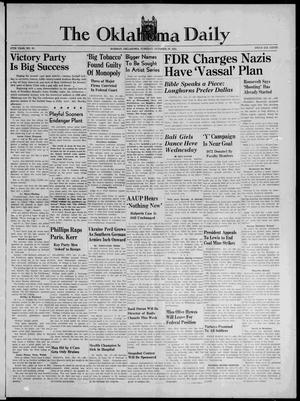 The Oklahoma Daily (Norman, Okla.), Vol. 27, No. 41, Ed. 1 Tuesday, October 28, 1941