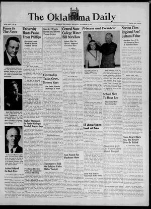 The Oklahoma Daily (Norman, Okla.), Vol. 27, No. 49, Ed. 1 Thursday, November 6, 1941