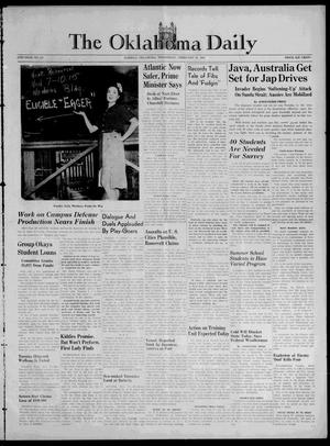 The Oklahoma Daily (Norman, Okla.), Vol. 27, No. 113, Ed. 1 Wednesday, February 18, 1942