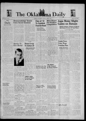 The Oklahoma Daily (Norman, Okla.), Vol. 27, No. 153, Ed. 1 Tuesday, April 7, 1942