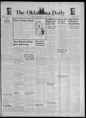 The Oklahoma Daily (Norman, Okla.), Vol. 27, No. 154, Ed. 1 Wednesday, April 8, 1942