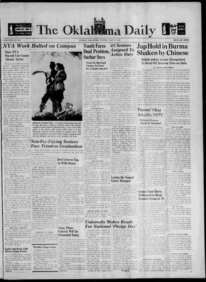 The Oklahoma Daily (Norman, Okla.), Vol. 27, No. 183, Ed. 1 Tuesday, May 12, 1942