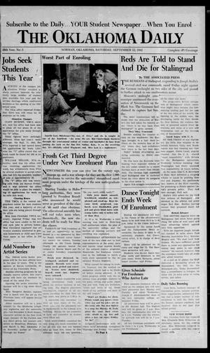 The Oklahoma Daily (Norman, Okla.), Vol. 28, No. 3, Ed. 1 Saturday, September 12, 1942