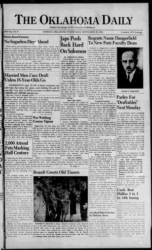 The Oklahoma Daily (Norman, Okla.), Vol. 28, No. 6, Ed. 1 Wednesday, September 16, 1942