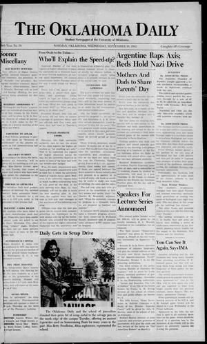 The Oklahoma Daily (Norman, Okla.), Vol. 28, No. 18, Ed. 1 Wednesday, September 30, 1942