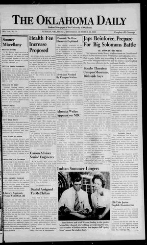 The Oklahoma Daily (Norman, Okla.), Vol. 28, No. 31, Ed. 1 Thursday, October 15, 1942
