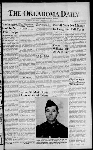 The Oklahoma Daily (Norman, Okla.), Vol. 28, No. 54, Ed. 1 Wednesday, November 11, 1942