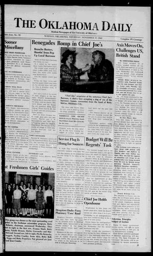 The Oklahoma Daily (Norman, Okla.), Vol. 28, No. 55, Ed. 1 Thursday, November 12, 1942