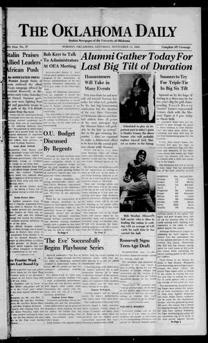 The Oklahoma Daily (Norman, Okla.), Vol. 28, No. 57, Ed. 1 Saturday, November 14, 1942
