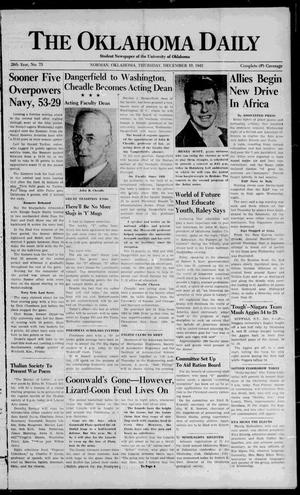 The Oklahoma Daily (Norman, Okla.), Vol. 28, No. 75, Ed. 1 Thursday, December 10, 1942