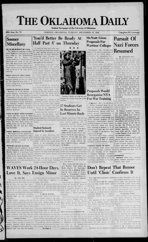 The Oklahoma Daily (Norman, Okla.), Vol. 28, No. 79, Ed. 1 Tuesday, December 15, 1942
