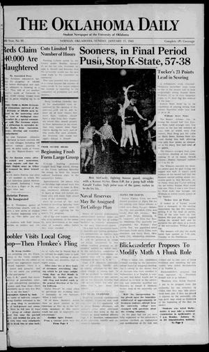 The Oklahoma Daily (Norman, Okla.), Vol. 28, No. 93, Ed. 1 Sunday, January 17, 1943