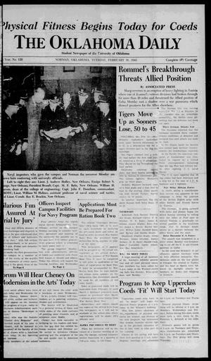 The Oklahoma Daily (Norman, Okla.), Vol. 28, No. 117, Ed. 1 Tuesday, February 16, 1943