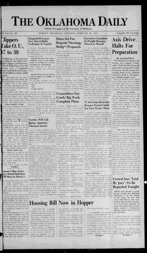 The Oklahoma Daily (Norman, Okla.), Vol. 28, No. 121, Ed. 1 Saturday, February 20, 1943