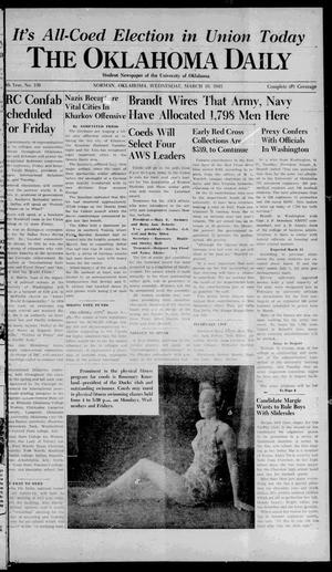 The Oklahoma Daily (Norman, Okla.), Vol. 28, No. 136, Ed. 1 Wednesday, March 10, 1943