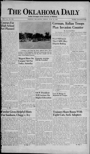 The Oklahoma Daily (Norman, Okla.), Vol. 28, No. 215, Ed. 1 Friday, June 25, 1943