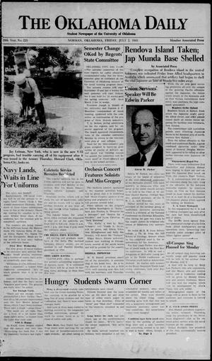 The Oklahoma Daily (Norman, Okla.), Vol. 28, No. 220, Ed. 1 Friday, July 2, 1943