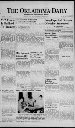 The Oklahoma Daily (Norman, Okla.), Vol. 28, No. 222, Ed. 1 Tuesday, July 6, 1943
