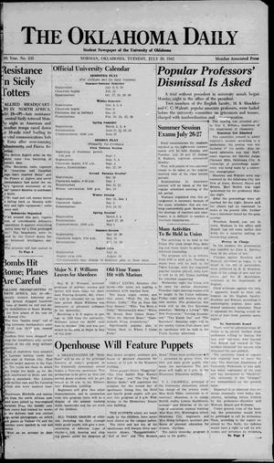 The Oklahoma Daily (Norman, Okla.), Vol. 28, No. 232, Ed. 1 Tuesday, July 20, 1943