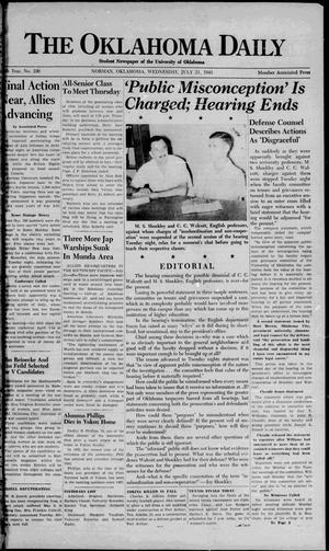 The Oklahoma Daily (Norman, Okla.), Vol. 28, No. 233, Ed. 1 Wednesday, July 21, 1943