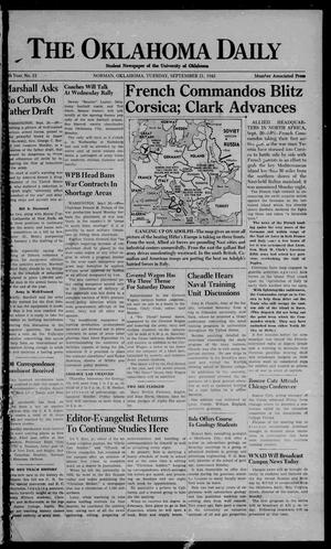 The Oklahoma Daily (Norman, Okla.), Vol. 30, No. 12, Ed. 1 Tuesday, September 21, 1943