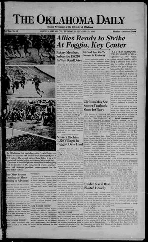 The Oklahoma Daily (Norman, Okla.), Vol. 30, No. 17, Ed. 1 Tuesday, September 28, 1943