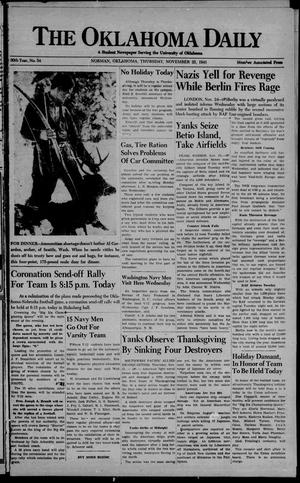 The Oklahoma Daily (Norman, Okla.), Vol. 30, No. 52, Ed. 1 Thursday, November 25, 1943