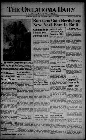 The Oklahoma Daily (Norman, Okla.), Vol. 30, No. 82, Ed. 1 Thursday, January 6, 1944
