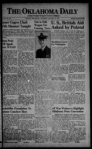 The Oklahoma Daily (Norman, Okla.), Vol. 30, No. 89, Ed. 1 Saturday, January 15, 1944