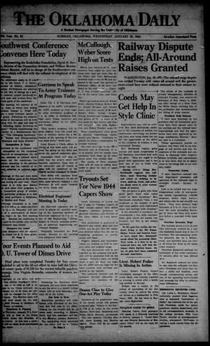 The Oklahoma Daily (Norman, Okla.), Vol. 30, No. 91, Ed. 1 Wednesday, January 19, 1944