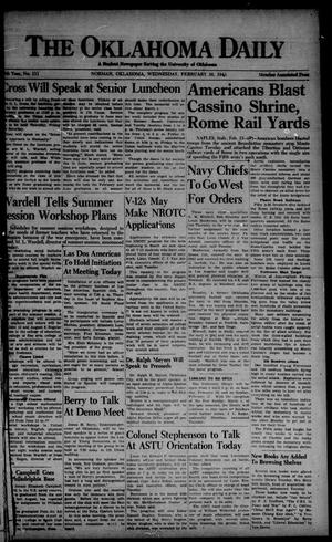 The Oklahoma Daily (Norman, Okla.), Vol. 30, No. 111, Ed. 1 Wednesday, February 16, 1944