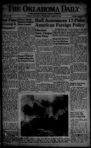 The Oklahoma Daily (Norman, Okla.), Vol. 30, No. 130, Ed. 1 Wednesday, March 22, 1944