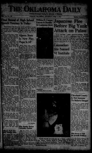 The Oklahoma Daily (Norman, Okla.), Vol. 30, No. 138, Ed. 1 Saturday, April 1, 1944