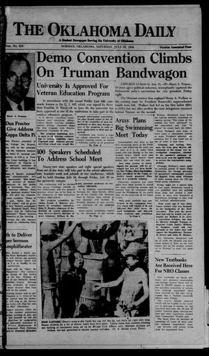 The Oklahoma Daily (Norman, Okla.), Vol. 30, No. 128, Ed. 1 Saturday, July 22, 1944