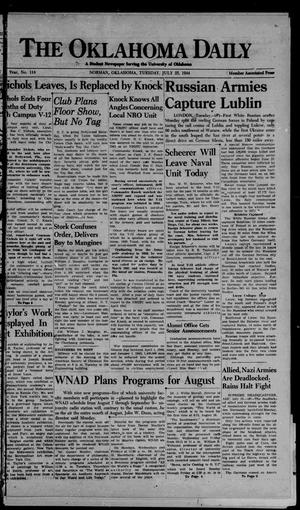 The Oklahoma Daily (Norman, Okla.), Vol. 30, No. 129, Ed. 1 Tuesday, July 25, 1944