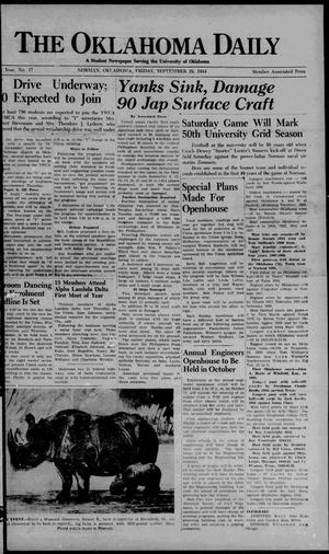 The Oklahoma Daily (Norman, Okla.), Vol. 31, No. 17, Ed. 1 Friday, September 29, 1944