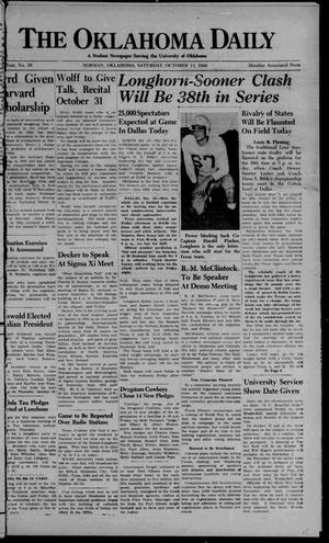 The Oklahoma Daily (Norman, Okla.), Vol. 31, No. 28, Ed. 1 Saturday, October 14, 1944