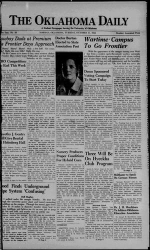 The Oklahoma Daily (Norman, Okla.), Vol. 31, No. 29, Ed. 1 Tuesday, October 17, 1944