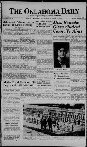 The Oklahoma Daily (Norman, Okla.), Vol. 31, No. 30, Ed. 1 Wednesday, October 18, 1944