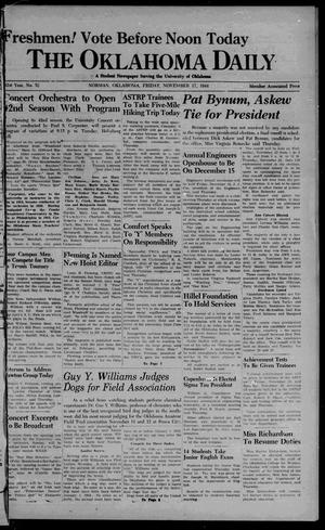 The Oklahoma Daily (Norman, Okla.), Vol. 31, No. 52, Ed. 1 Friday, November 17, 1944