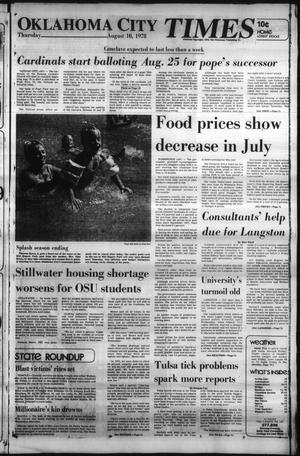 Oklahoma City Times (Oklahoma City, Okla.), Vol. 89, No. 147, Ed. 2 Thursday, August 10, 1978