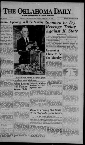 The Oklahoma Daily (Norman, Okla.), Vol. 31, No. 97, Ed. 1 Saturday, February 10, 1945