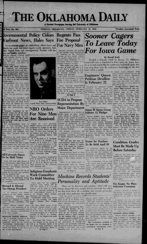 The Oklahoma Daily (Norman, Okla.), Vol. 31, No. 101, Ed. 1 Friday, February 16, 1945