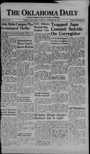 The Oklahoma Daily (Norman, Okla.), Vol. 31, No. 105, Ed. 1 Thursday, February 22, 1945